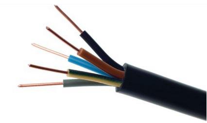 Elektrický zemný kábel YKY 0,6/1kV 5x4mm2 ČIERNY ELEKTRICKÝ KÁBEL 1m