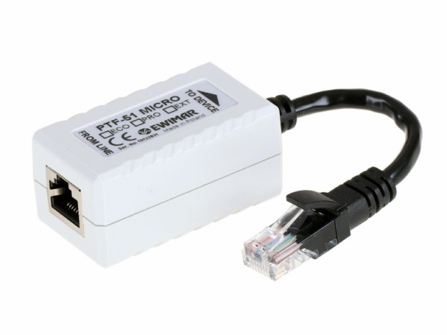 Prepäťová ochrana 1-kanálová pre IP kamery série EXTREME EWIMAR PTF-51-EXT/PoE/Micro v2