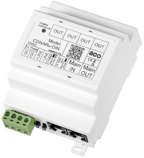 ACO CDNARu-DIN audio distribútor na DIN lištu