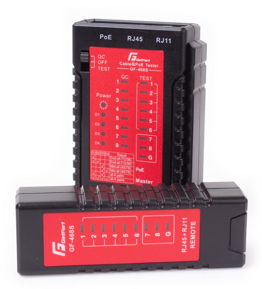 LAN POE AT/AF TESTER GETFORT GF-468S