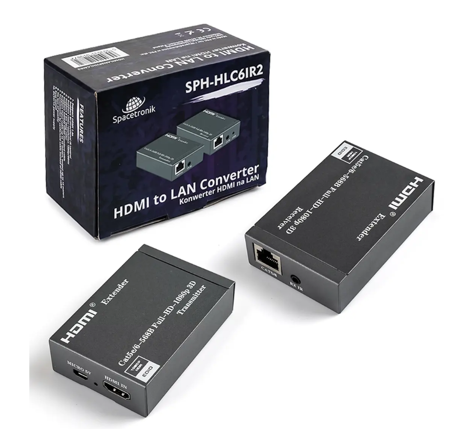 Spacetronik SPH-HLC6IR2 prevodník HDMI na LAN