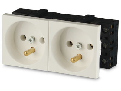 Elektrická dvojzásuvka 2M