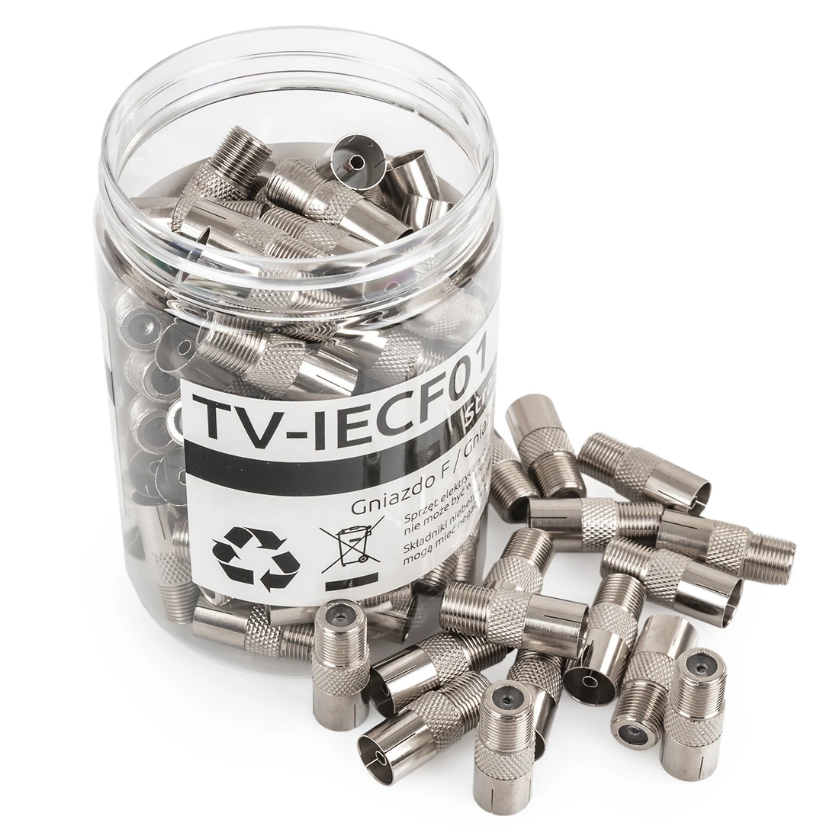 F-zásuvka / TV zásuvka Spacetronik TV-IECF01 100 ks. (23733)