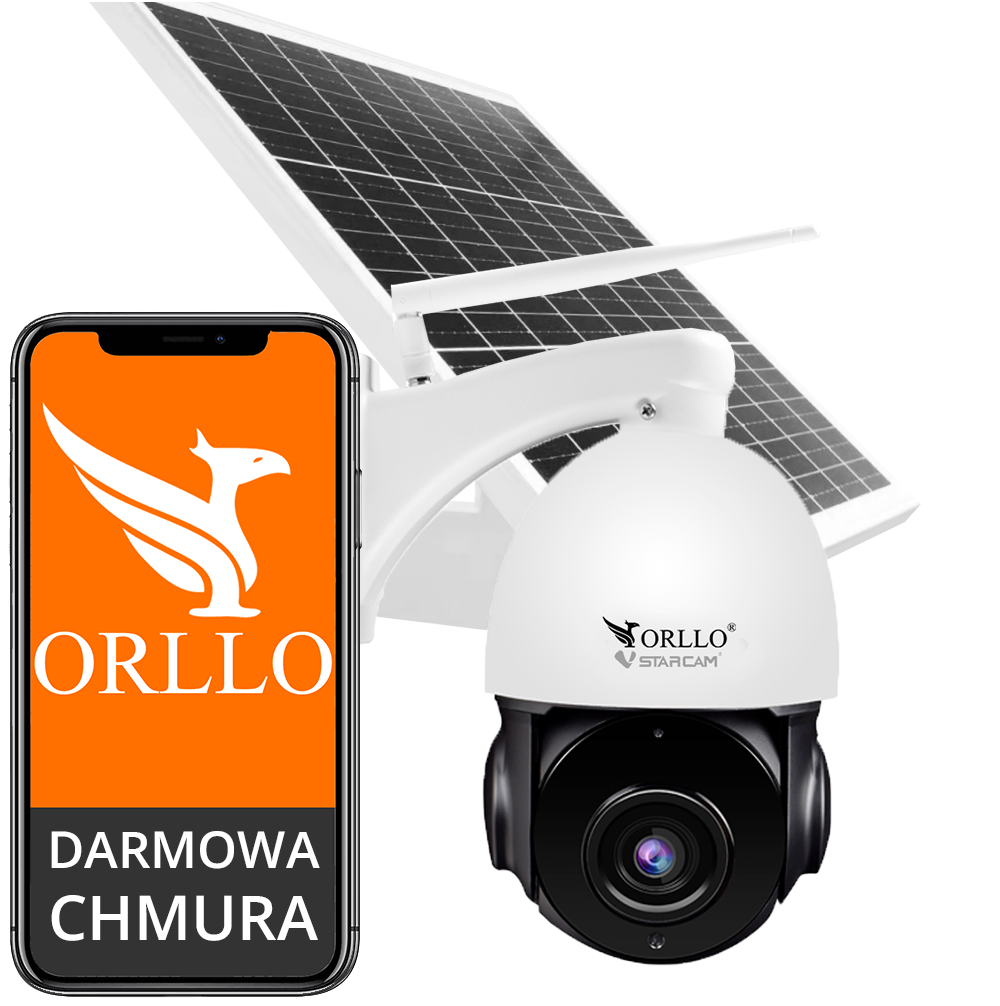 Súprava IP kamery Orllo Z18 + fotovoltaický panel SM6030