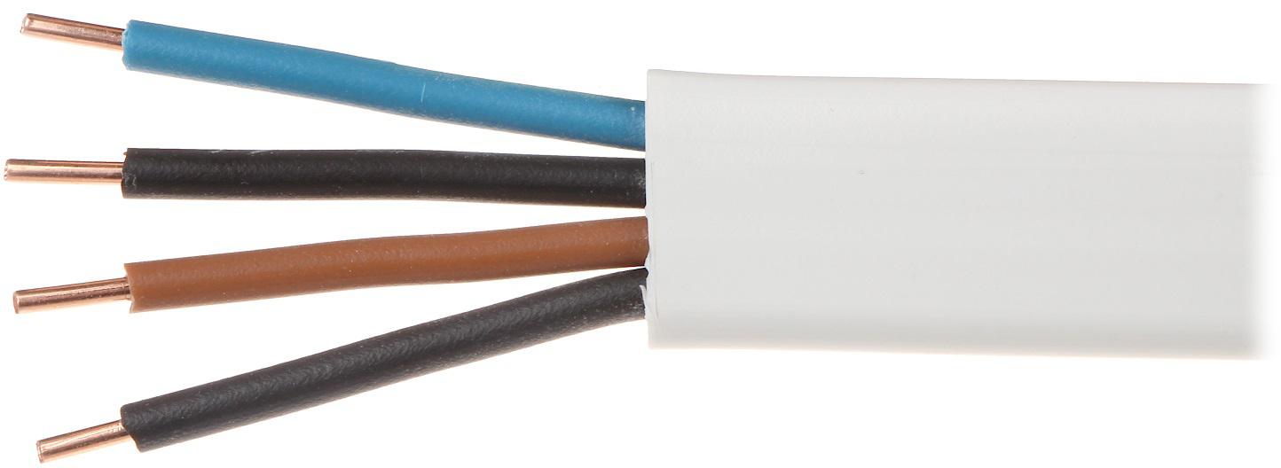Elektrický plochý vodič YDYp 450/750V 4x1,5mm2 ELEKTROKABEL 1m