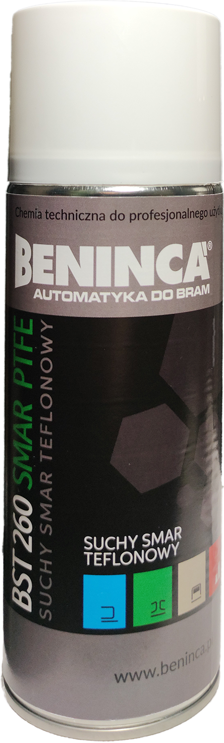 Teflónové suché mazivo Beninca BST260 500ml pre brány/automatiku/pohony