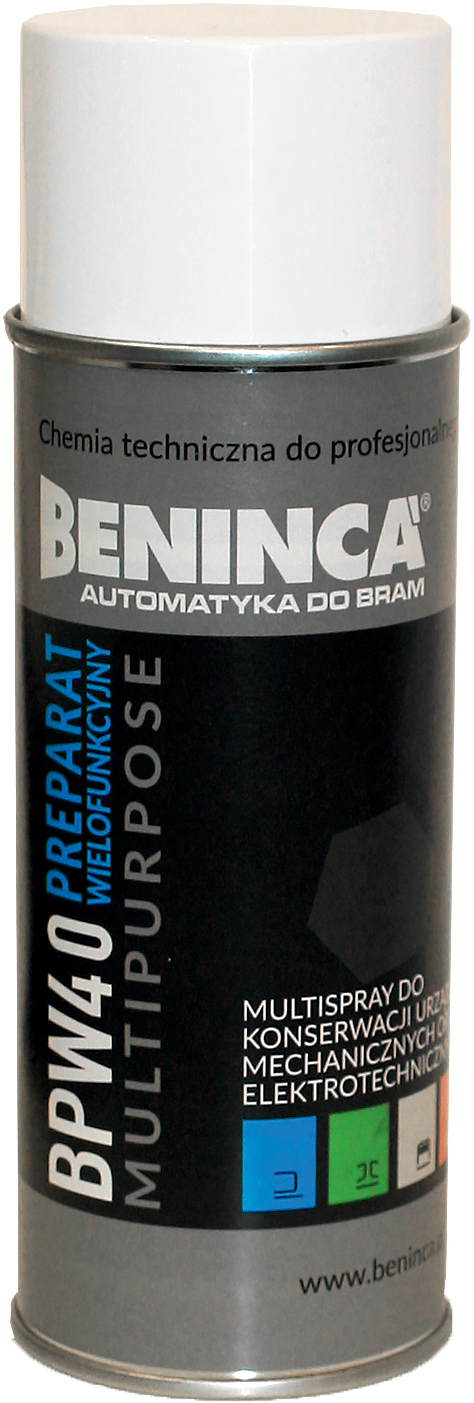 Multifunkčný prípravok (WD-40) Beninca BPW40 400ml na brány/automatiku/pohony