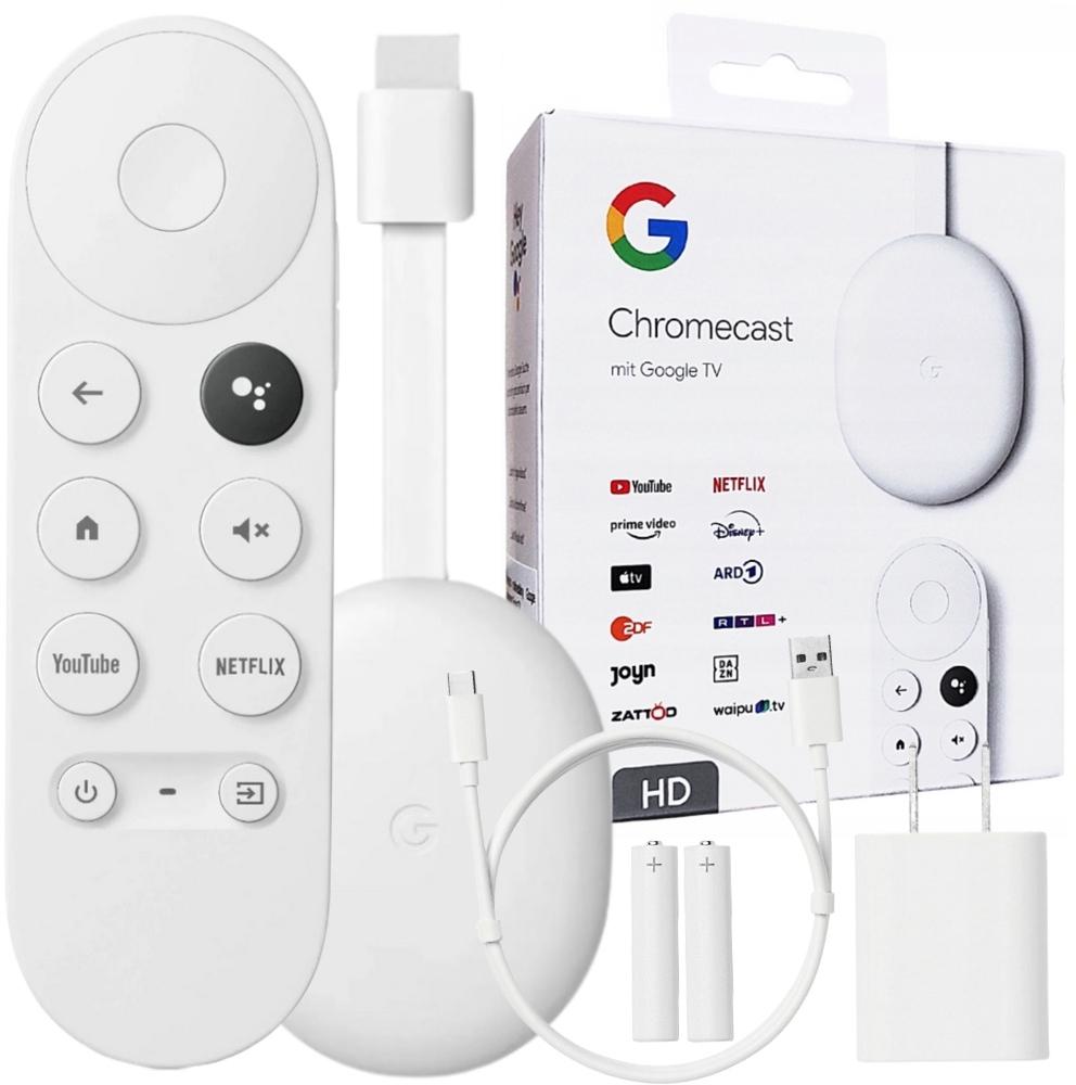 Prehrávač Google Chromecast HD s televízorom Google TV