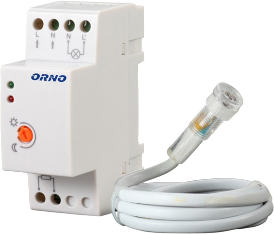 Súmrakový spínač na DIN lištu ORNO OR-CR-219