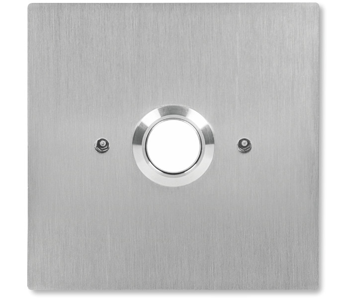 ACO INS-OB-60 Tlačidlo Exit NO, osvetlené, zapustené, z nehrdzavejúcej ocele, pre elektrickú skrinku fi60