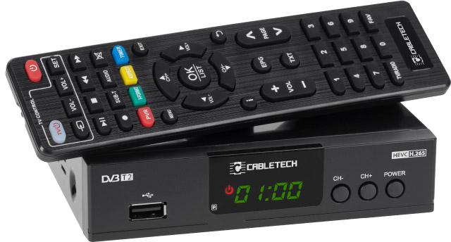 Tuner Cabletech DVB-T2 H.265 HEVC