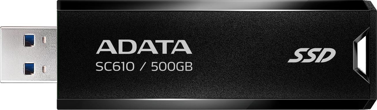 Adata SC610 500GB externý SSD disk USB-C čierny