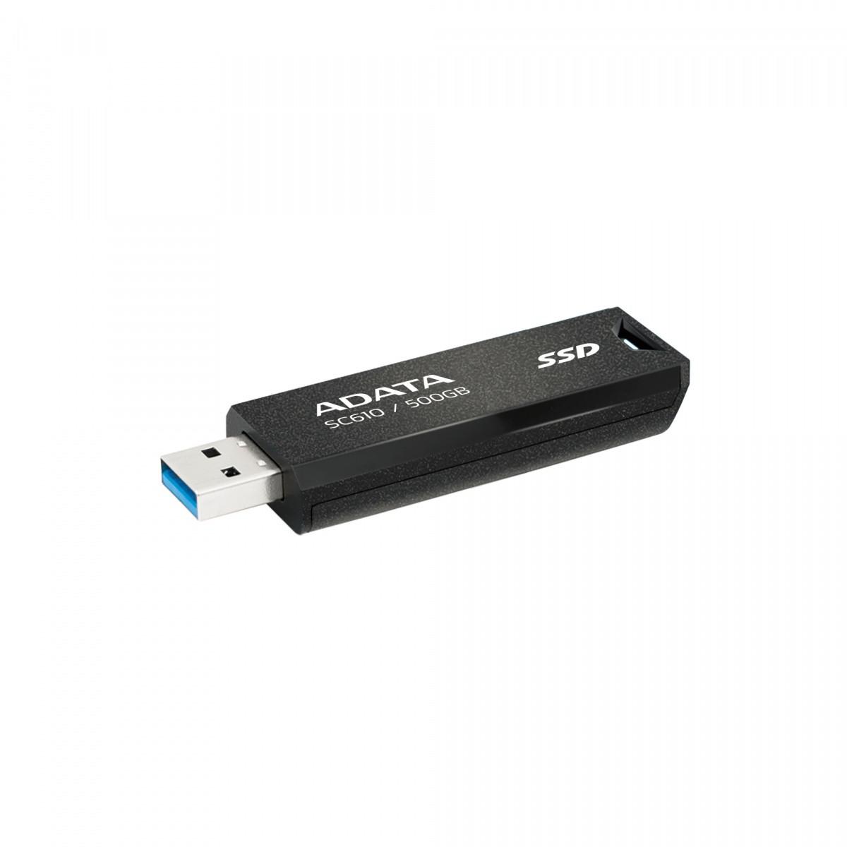 Adata SC610 500GB externý SSD disk USB-C čierny