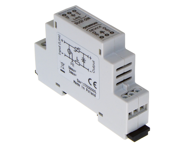EWIMAR SUG-7-DIN / 48VDC Zvodič prepätia 48V DC na DIN lištu