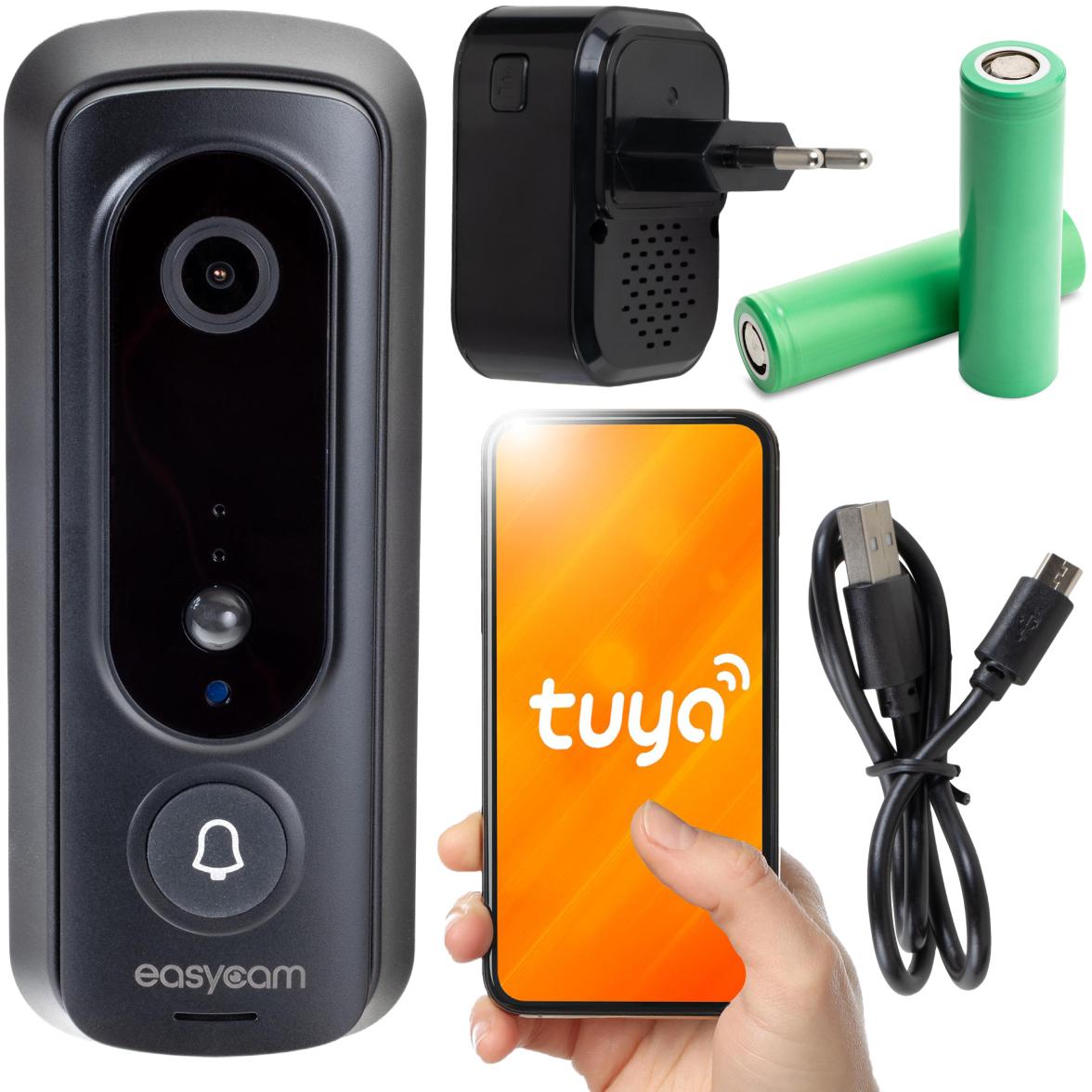 Bezdrôtový zvonček s kamerou Wi-Fi, Tuya EasyCam EC-VDB2