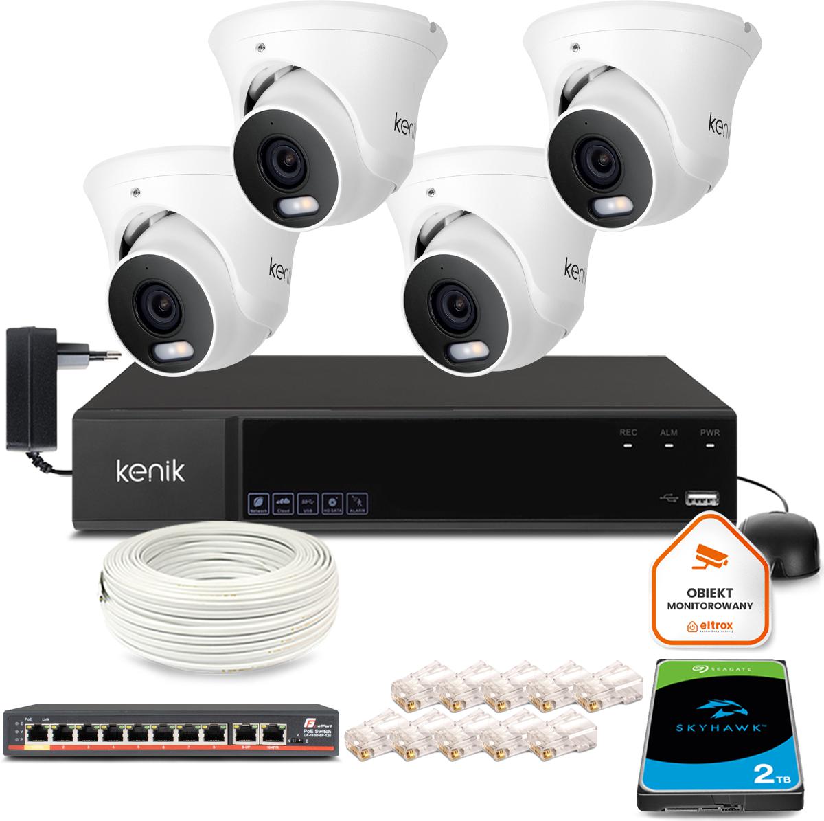 Monitorovacia súprava KENIK IP CAMERA KG-5430DAS-ILD (2,8 mm)