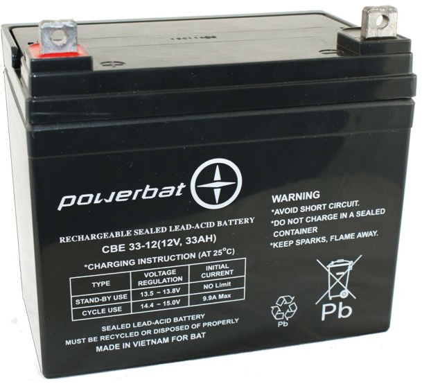 Batéria PowerBat AGM 12V 33Ah