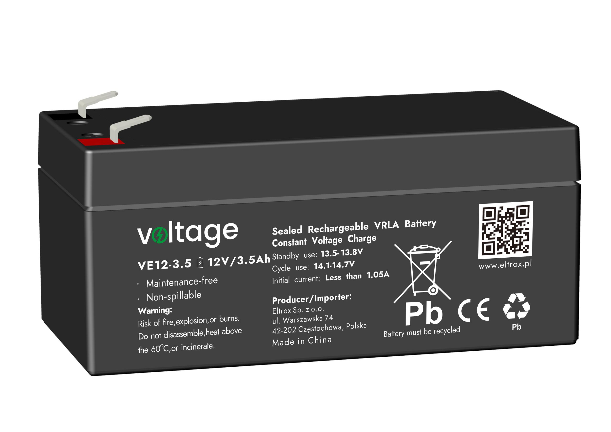 AGM batéria 12V 3,5 Ah VE12-3,5