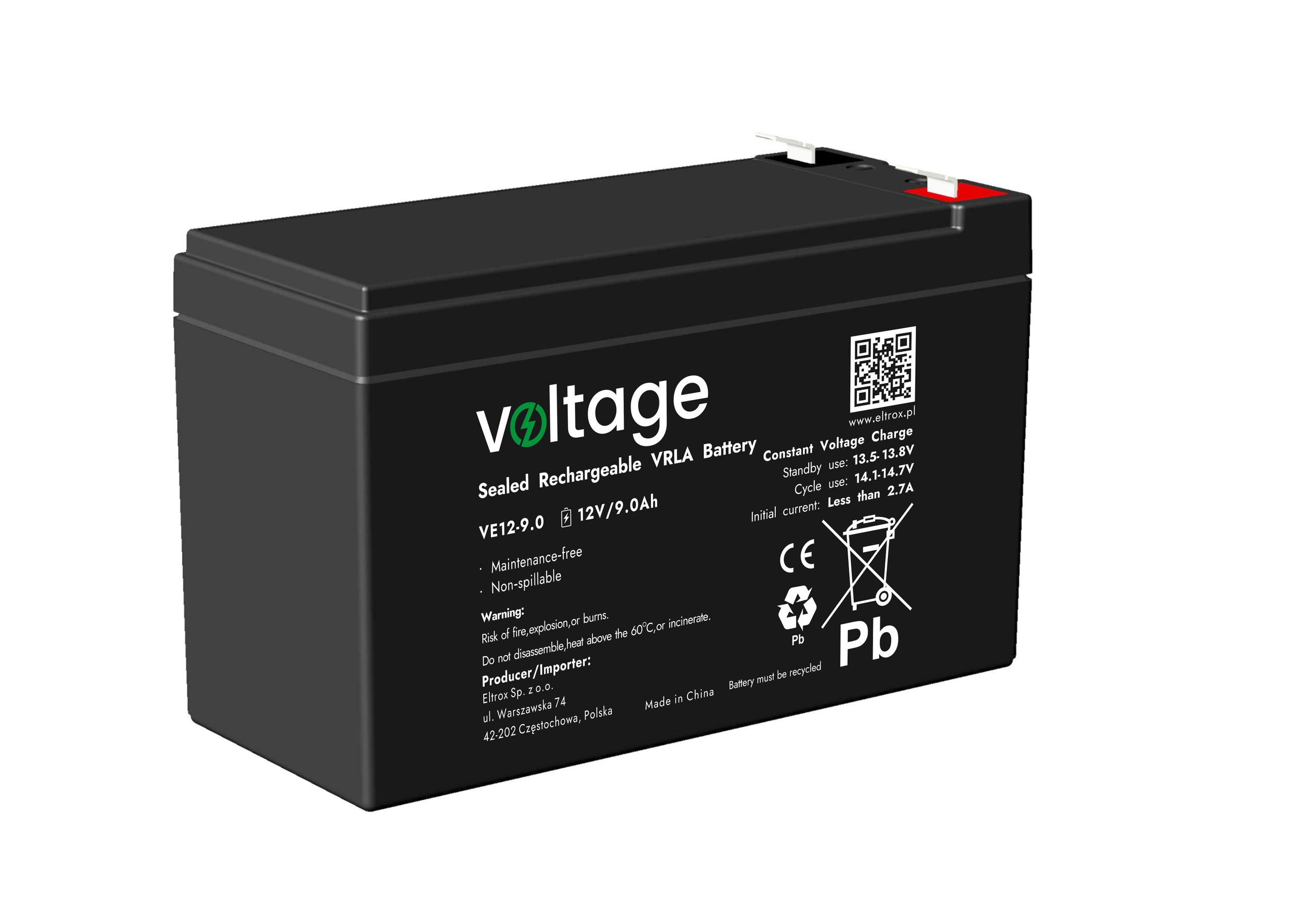 AGM batéria 12V 9,0Ah VE12-9.0
