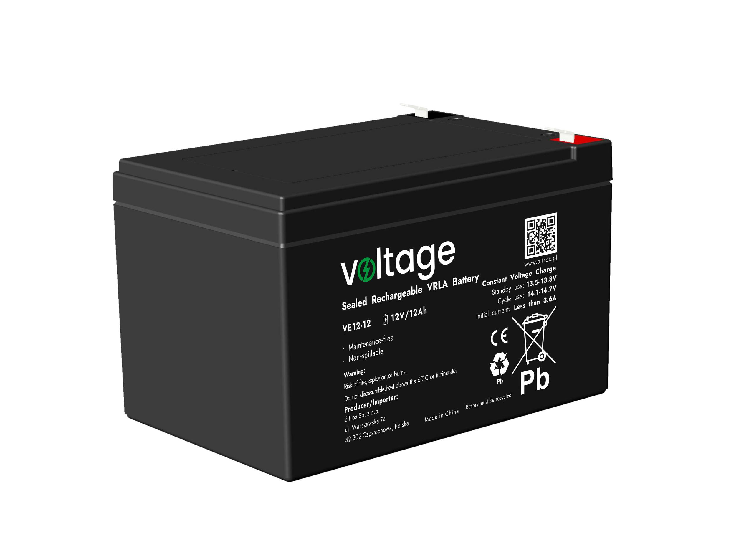 AGM batéria 12V 12Ah VE12-12