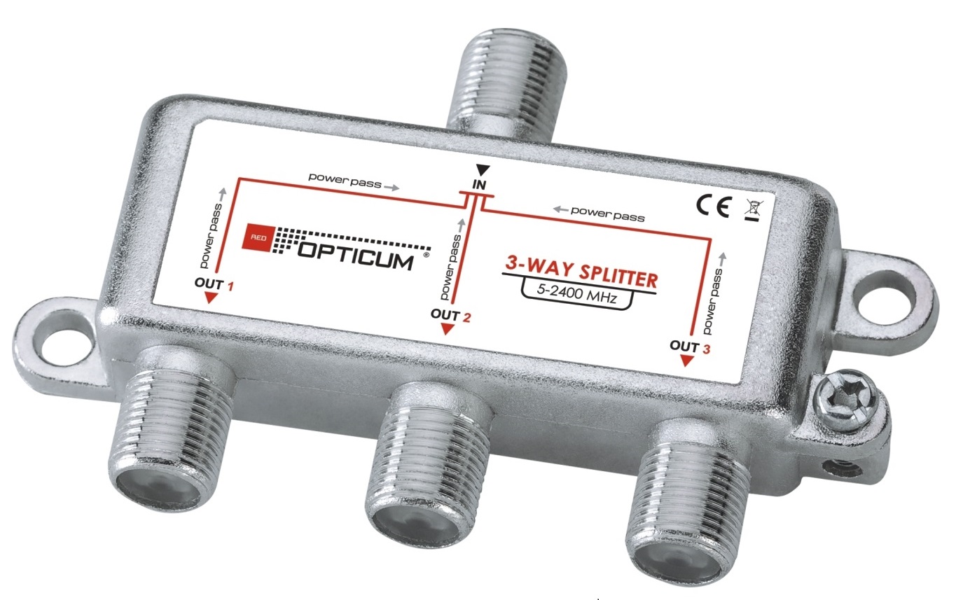 Splitter 1-3 DVB-T SAT 3x1