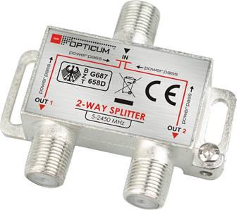 Splitter 1-2 DVB-T SAT 2x1