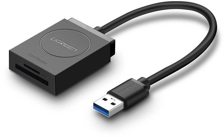 Ugreen Čítačka kariet SD / micro SD pre USB 3.0 čierna