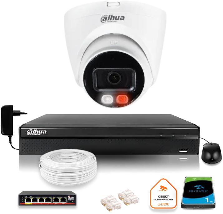 DAHUA IP monitorovacia súprava 4Mpx 2K kamera IPC-HDW1439V-A-IL s 1TB diskom