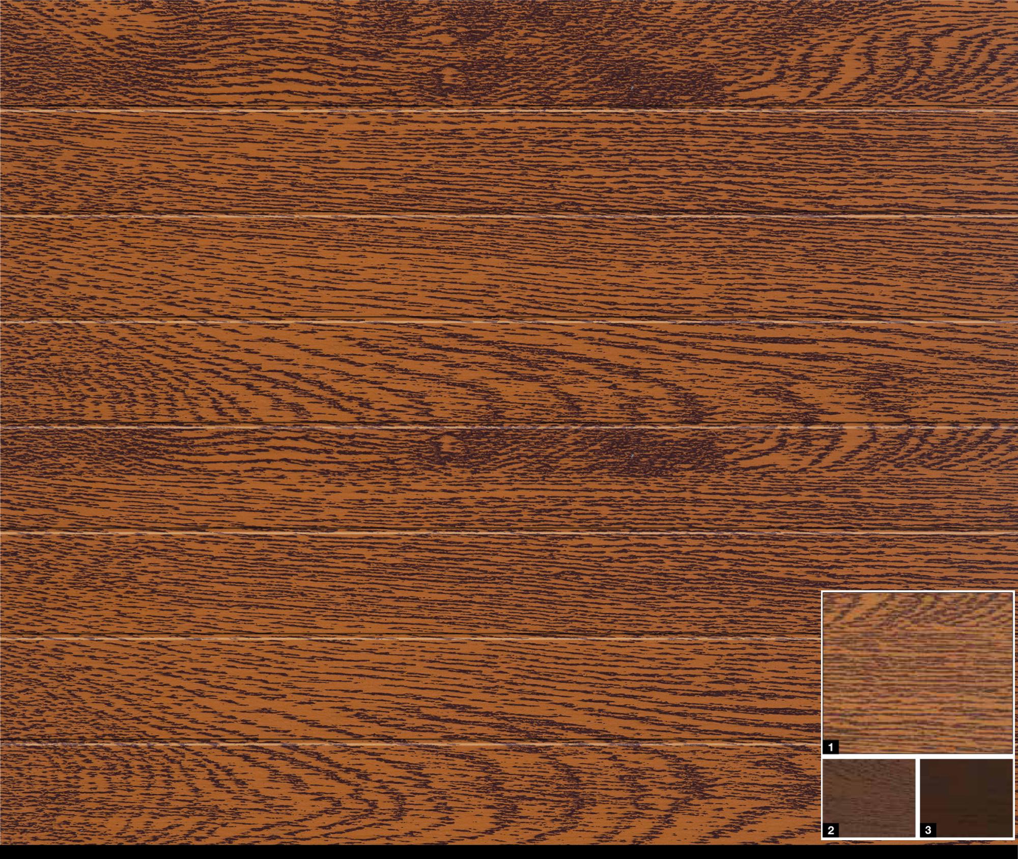 Sekcionálna garážová brána Renomatic/Hormann s pohonom Supramatic E a koľajnicou FS10-K - reliéf M Decocolor. Rozmer 5000x2250 mm.