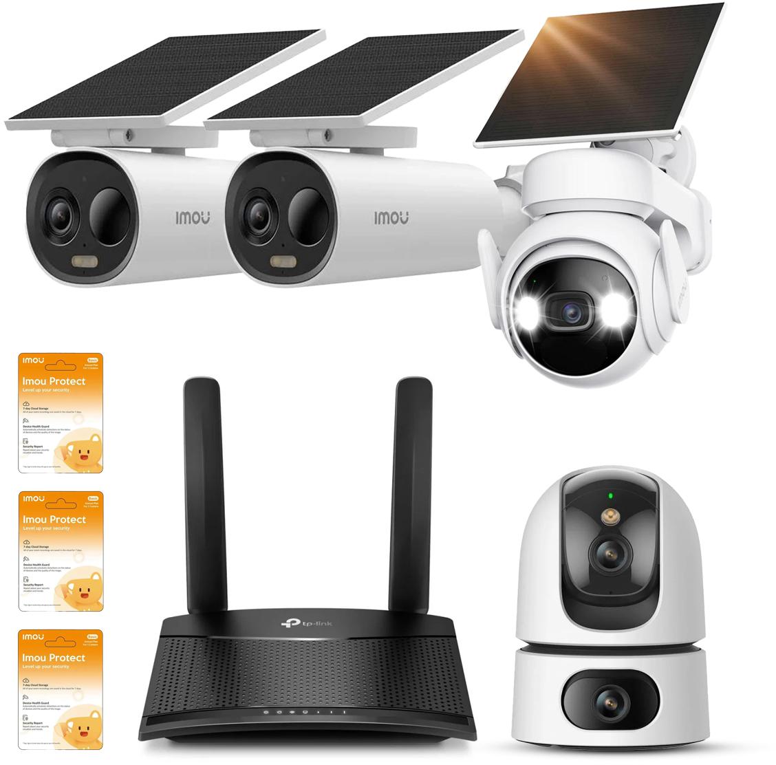 Súprava Imou Cell PT, Cell 3C AIO, Ranger Dual s routerom 4G