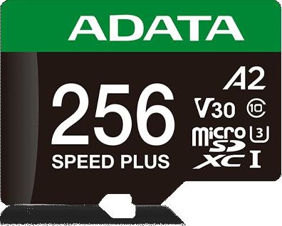 Pamäťová karta Adata microSD Speed Plus 256GB UHS1 U3 V30 A2 180/160 MB/s