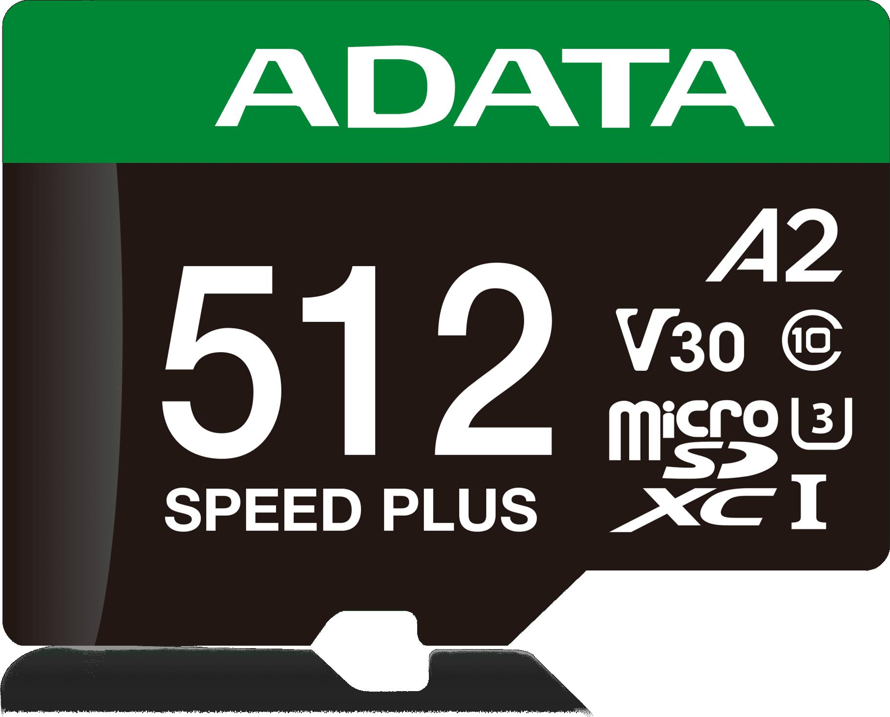 Pamäťová karta Adata microSD Speed Plus 512GB UHS1 U3 V30 A2 180/160 MB/s