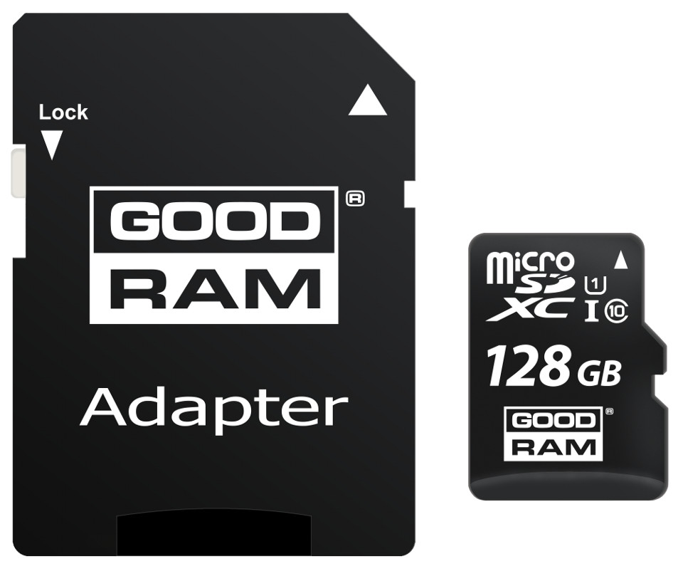 GOODRAM UHS1 CL10 128GB microSD MEMORY CARD + 100MB ADAPTÉR