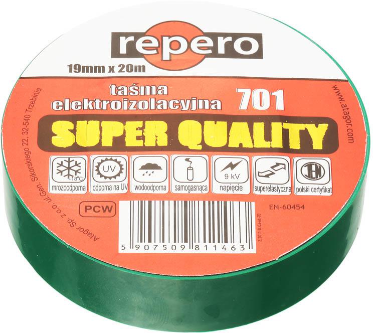 IZOLAČNÁ PÁSKA REPERO 701 ZELENÁ 19MMX20M