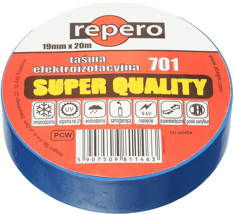 IZOLAČNÁ PÁSKA REPERO 701 MODRÁ 19MMX20M