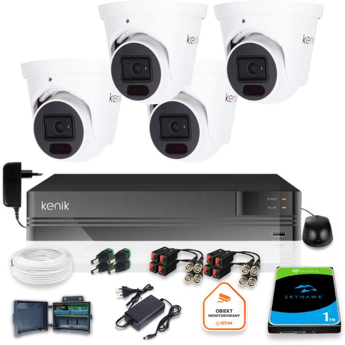 Kenik Surveillance Kit 4 2MPx kamery 5v1 rekordér 1TB