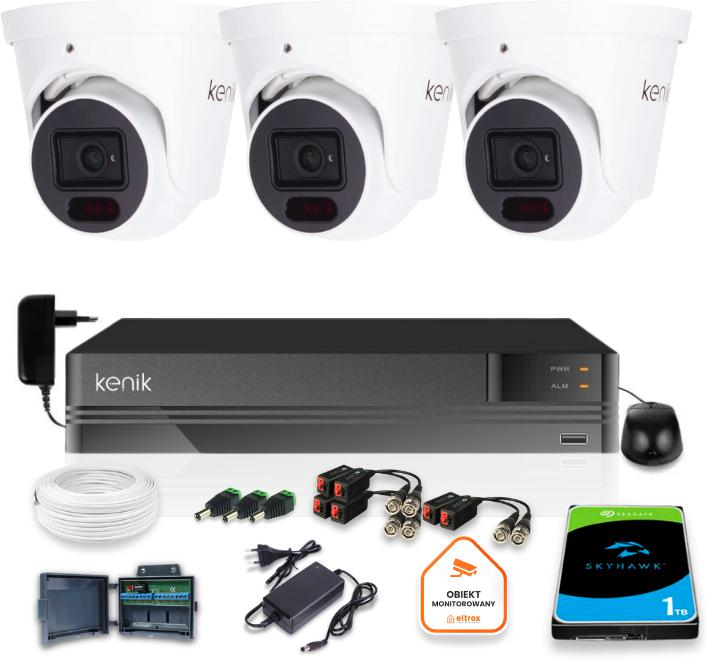 Kenik Surveillance Kit 3 5MPx kamery 5v1 rekordér 1TB