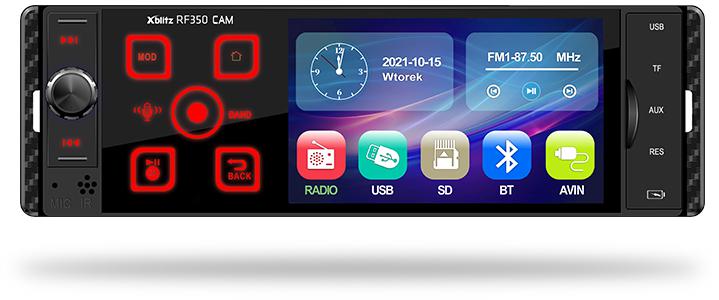 Autorádio Xblitz RF350 s cúvacou kamerou