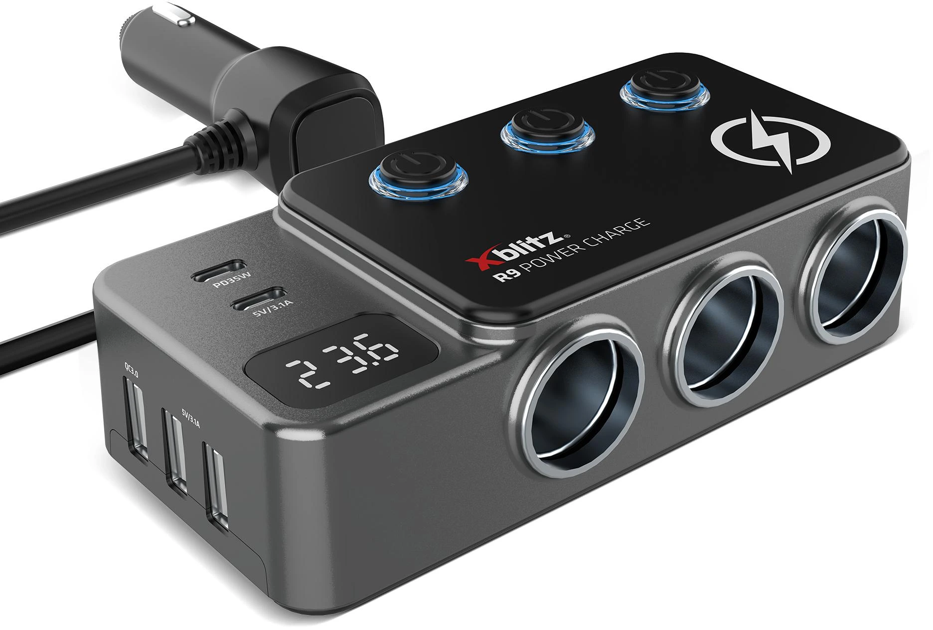 Rozdeľovač auta Xblitz R9