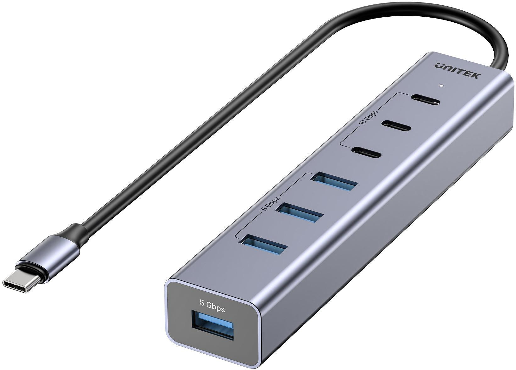 Unitek USB-C Active Hub 3x USB-C 10Gbps 4x USB-A
