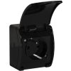 gniazdo vg1 16105 ip44 czarne koala elketroinstalacyjne natynkowe z klapk viplast 5df3847821cae