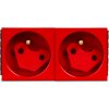 gniazdo 2m elektryczne podwojne blokada 2