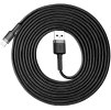 kabel usba lightning iphone baseus cafule calklfrg1 300cm apple 2a czarnoszary w oplocie e6d838a7a5ffa