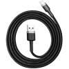 kabel usba lightning iphone baseus cafule calklfbg1 100cm apple 24a czarnoszary w oplocie f828102308d77