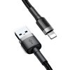 kabel usba lightning iphone baseus cafule calklfbg1 100cm apple 24a czarnoszary w oplocie 1cba2c790e841