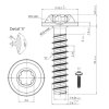 CORAB M959 TORX 6x25 A2 plastová skrutka