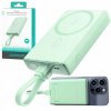 Joyroom Powerbank JR-PBM01 10000mAh 20W 1x USB-C 2x Lightning green + kábel