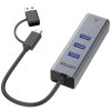unitek hub usb c 4w1 ethernet 3 x usb a 5 gbps z adapterem usb a b45547f9510c7