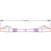 PATCHCORD GETFORT CAT.6A S/FTP LSOH kábel 0,25 m fialový