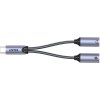 Unitek USB-C na 2 x USB-C audio a 18W adaptér